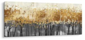 Kép - Arany fák (120x50 cm)