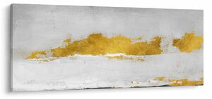 Kép - Arany és szürke vonások (120x50 cm)