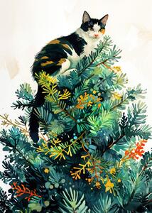 Illusztráció Cats life 12, Justyna Jaszke, (30 x 40 cm)
