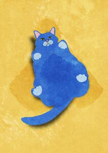 Illusztráció Fat Cat, Raissa Oltmanns, (30 x 40 cm)