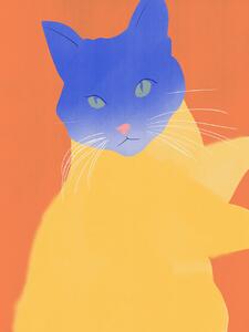 Illusztráció Blue Fur, Little Dean, (30 x 40 cm)