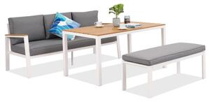 Zakintos Apetito Comfort 3 alumínium garnitúra paddal fehér Garden Point
