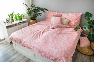 Pamut ágynemű Pink Blossom, 140 x 200 cm, 70 x 90 cm, 40 x 40 cm