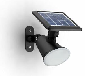 Philips Jivix napelemes kültéri fali lámpa 1,4W2700K, fekete