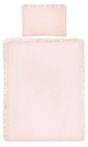Belisima Pamut gyermek ágyneműhuzat, Pure,rózsaszín, 90 x 120 cm, 40 x 60 cm