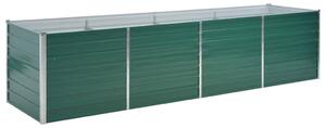VidaXL zöld horganyzott acél kerti magaságyás 320 x 80 x 77 cm