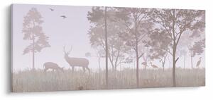 Kép - Monokróm erdő (120x50 cm)