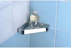 GEDY 3283 Smart sarokpolc zuhanyzóhoz, 17 x 3 x 17cm, ezüst színű