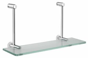 SAPHO 1301-15 függő üvegpolc zuhanykabinhoz 40 x18 x 12,5 cm, ezüst színű
