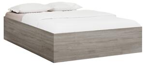 BELLA ágy 120x200 cm, szarvasgomba tölgy Ágyrács: Léces ágyrács, Matrac: Matrac nélkül