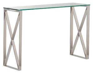 Senso ezüst konzolasztal 120x40x80cm