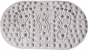 Fürdőszobai masszázs szőnyeg mágneses, csúszásmentes, fehér, 70 x 39 cm