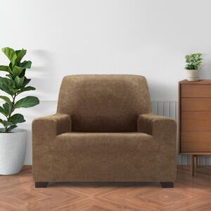 ESTIVELLA multielasztikus fotelhuzat, barna, 70-110cm, 70 - 110 cm