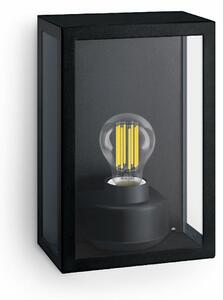 Philips Alzor kültéri fali lámpa E27 max. 25Wfényforrás nélkül, négyzet alakú, fekete