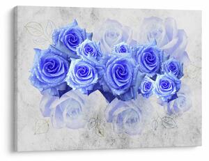 Kép - Kék rózsa (70x50 cm)