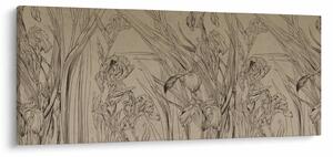 Kép - A növények körvonalai (120x50 cm)