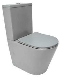 Kombinált wc kombinált SAT Infinitio szürke matt felülettel vario lefolyó SATINF031VPSNLGRM