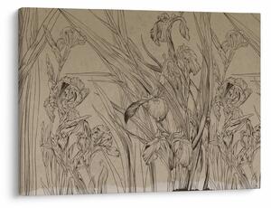 Kép - A növények körvonalai (70x50 cm)