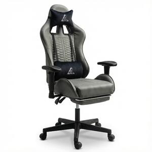 JAKS Gamer szék szürke ökobőr EvoChair