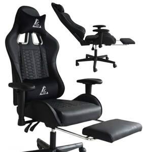 JAKS Gamer szék fekete ökobőr EvoChair
