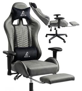 JAKS Gamer szék szürke ökobőr EvoChair