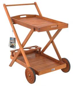 Casaria® Tálalókocsi - akác