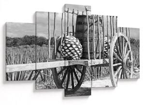 Kép - Utánfutó, fekete-fehér (150x105 cm)