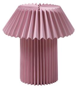 Asztali lámpa Lindby, Magali, Rózsaszín / Rosé, Nappali, Papír / Karton