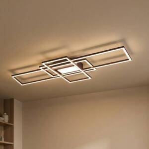 Trio Lighting Irvine LED mennyezeti lámpa 3,000-6,500 K, antracit, dimmelhető, Fekete, Nappali / Étkező, fém, Modern