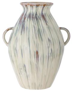 Zöld-bézs kőedényváza Bloomingville Sanella 28,5 cm