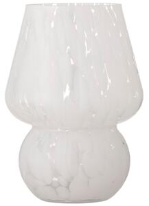 Fehér üvegváza Bloomingville Halim 18,5 cm
