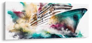 Kép - Akvarell tenger (120x50 cm)