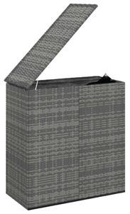 Polyrattan Kerti Párna Tároló - 100x49x103,5 cm