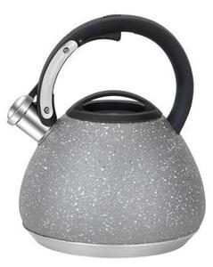 Vízforraló kanna, sípoló funkció, 2,7 liter, RESTO Lyra 90605, szürke (RELY90605)