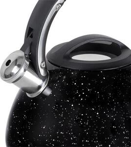 Vízforraló kanna, sípoló funkció, 2,7 liter, RESTO Lyra 90604, fekete (RELY90604)