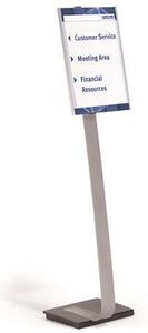 Padlóállvány, A3, DURABLE INFO SIGN, ezüst (DB481323)
