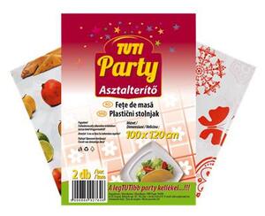 Műanyag asztalterítő, 100 x 120 cm, 2 db, TUTI Party (KHMU278)
