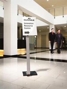 Padlóállvány, A3, DURABLE INFO SIGN, ezüst (DB481323)