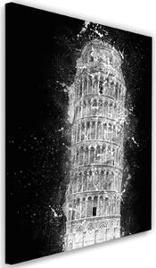 Gario Vászonkép A pisai ferde torony - Cornel Vlad Méret: 40 x 60 cm