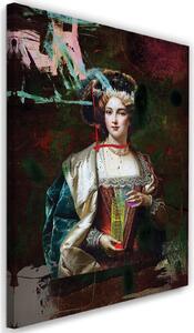 Gario Vászonkép Hölgy egy rugóval a kezében - Jose Luis Guerrero Méret: 40 x 60 cm