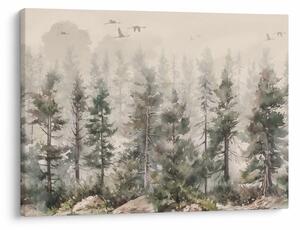 Kép - Fenyőerdő I., akvárium (70x50 cm)