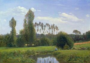 Monet, Claude - Festmény reprodukció View at Rouelles, 1858, (40 x 26.7 cm)