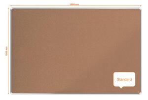 Parafatábla, 180x120 cm, alumínium keret, NOBO Premium Plus (VN15184)