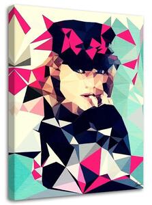 Gario Vászonkép Geometrikus portré egy no - Cantu Méret: 40 x 60 cm