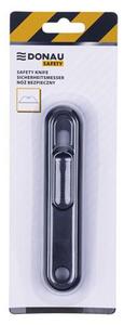 Univerzális kés, cserélhető pengével, 18 mm, DONAU Safety, fekete (D1574493105)