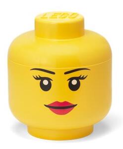 Tárolódoboz, fej, nagy, LEGO, Girl (L40321725)