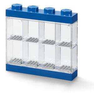 Gyűjtődoboz, minifiguráknak, 8 rekesz, LEGO, kék (L40650005)