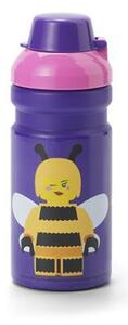 Kulacs, 390 ml, LEGO Bee, lila-rózsaszín-mintás (L40560802)