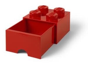 Tárolódoboz, fiókos, LEGO Brick, piros (L40051730)