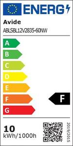 LED szalag, 2m, 120 LED, 4,8W, 960lm, fehér, 4000K, AVIDE (AVLEDSZ03)